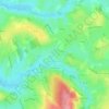 Vaudebarrier topographic map, elevation, terrain