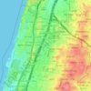 Herzliya topographic map, elevation, terrain
