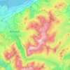 Carneddau topographic map, elevation, terrain