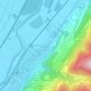 Le Champ-près-Froges topographic map, elevation, terrain