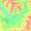 Nalaikh topographic map, elevation, terrain