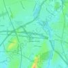 Saddle Brook topographic map, elevation, terrain