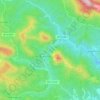 Aguas Cándidas topographic map, elevation, terrain