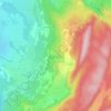 Crenans topographic map, elevation, terrain