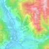 Eygliers topographic map, elevation, terrain