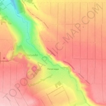 Пелагиада topographic map, elevation, terrain