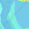 Omaha Beach topographic map, elevation, terrain