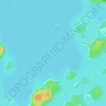 P.E.I. topographic map, elevation, terrain