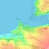 Plage de Saint-Quiriou topographic map, elevation, terrain