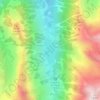 Lac de Gaube topographic map, elevation, terrain