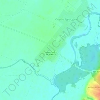 Чувашский Сарыкамыш topographic map, elevation, terrain