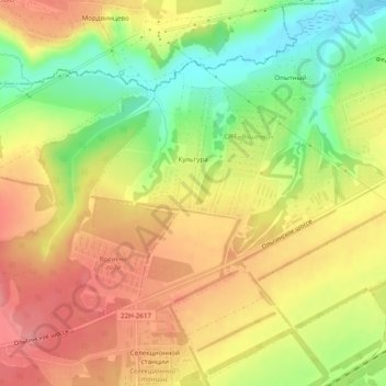 Культура topographic map, elevation, terrain