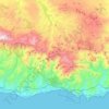 Parque Natural Sierra de Tejeda, Almijara y Alhama topographic map, elevation, terrain