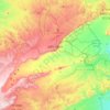 Ramon Crater topographic map, elevation, terrain