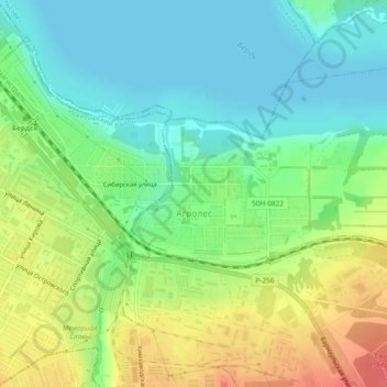 Агролес topographic map, elevation, terrain