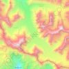 Gangotri Glacier topographic map, elevation, terrain