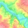 Lac de Rabodanges topographic map, elevation, terrain