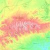 Uinta Mountains topographic map, elevation, terrain