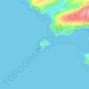 Burgh Island topographic map, elevation, terrain