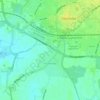 Donnington Park topographic map, elevation, terrain
