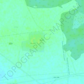 Ашит topographic map, elevation, terrain