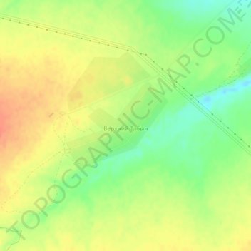 Верхний Табын topographic map, elevation, terrain