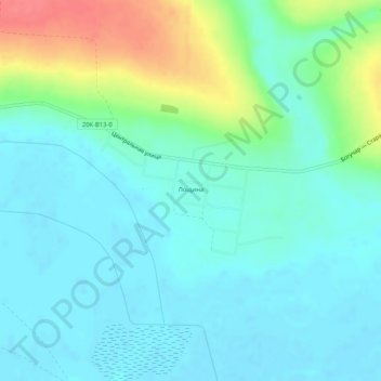 Лощина topographic map, elevation, terrain