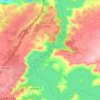 Bouregreg topographic map, elevation, terrain