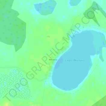 Фёклино topographic map, elevation, terrain