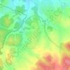 Gefen topographic map, elevation, terrain