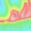 Tiris topographic map, elevation, terrain