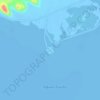 Taghaghien Island topographic map, elevation, terrain