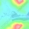 Loch Dochard topographic map, elevation, terrain