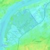 Hobokense Polder topographic map, elevation, terrain