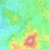 Val d'Orcia topographic map, elevation, terrain