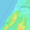 Palmachim topographic map, elevation, terrain