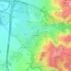 Rosh HaAyin topographic map, elevation, terrain