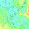Angat River topographic map, elevation, terrain