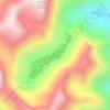 Bertha Lake topographic map, elevation, terrain