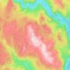 Norefjell topographic map, elevation, terrain