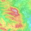 Meron mountains topographic map, elevation, terrain