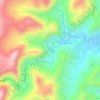 Butuanon River topographic map, elevation, terrain