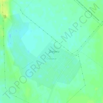 Озерки topographic map, elevation, terrain