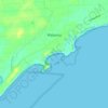 Watamu topographic map, elevation, terrain