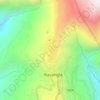 Rabongla Buddha Park topographic map, elevation, terrain
