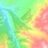 Кашка Суу topographic map, elevation, terrain