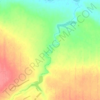 Камбулат topographic map, elevation, terrain