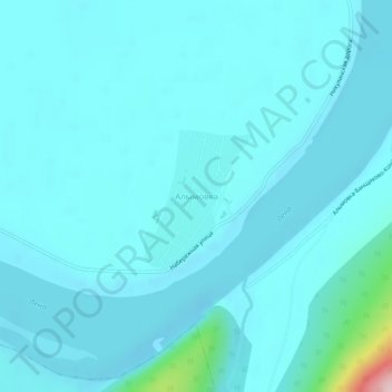Алымовка topographic map, elevation, terrain