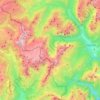 Pale di San Martino topographic map, elevation, terrain