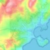 La Rondinara topographic map, elevation, terrain